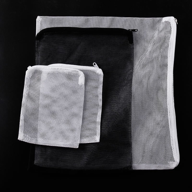 Various size aquarium accessories wholesale nylon mesh micron bag filter bag mesh bags with zipper for bio ball carbon media