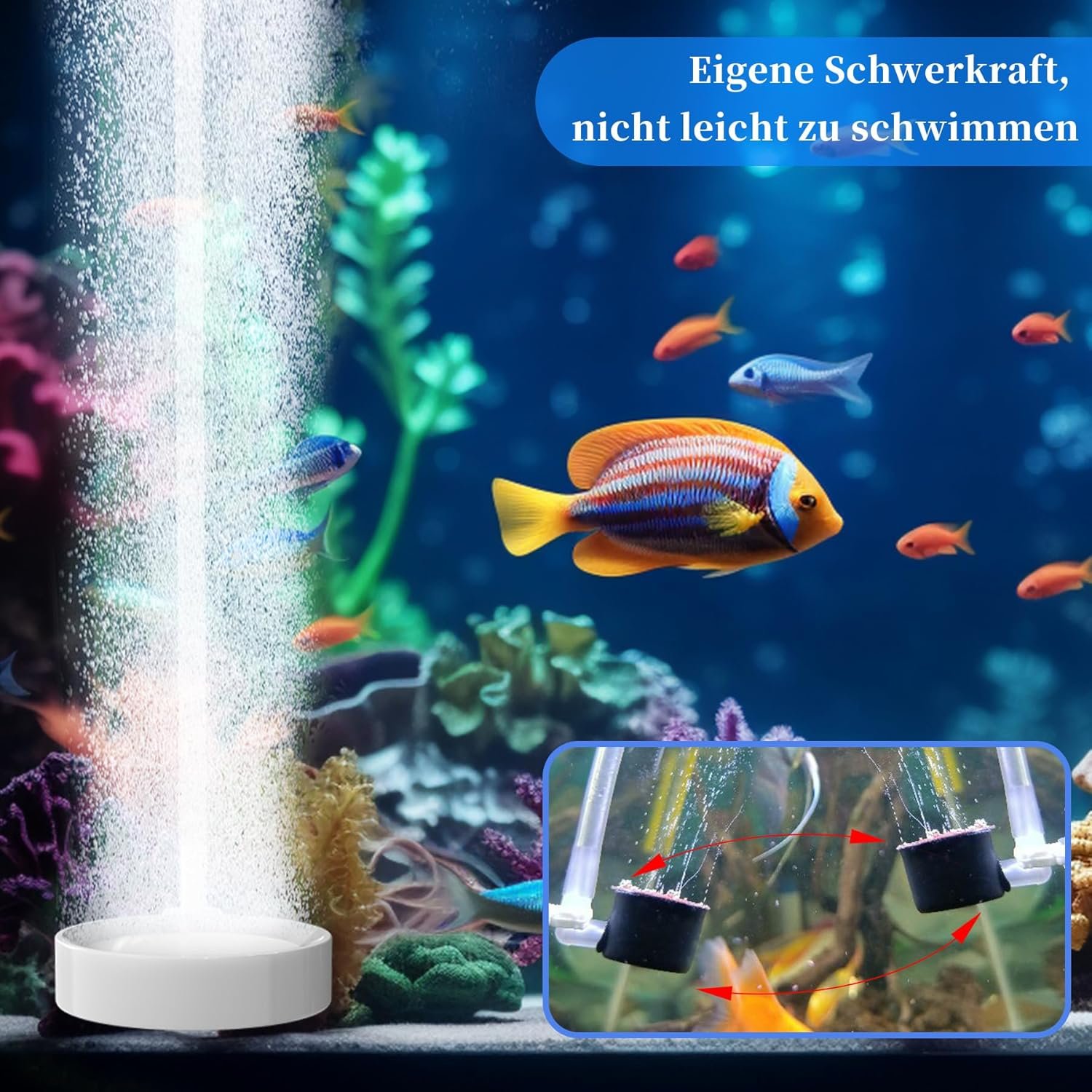 Ultra Silent Nano 50 mm Air Stone Oxygen Stone, air stone for Aquarium, Home, Fish Market