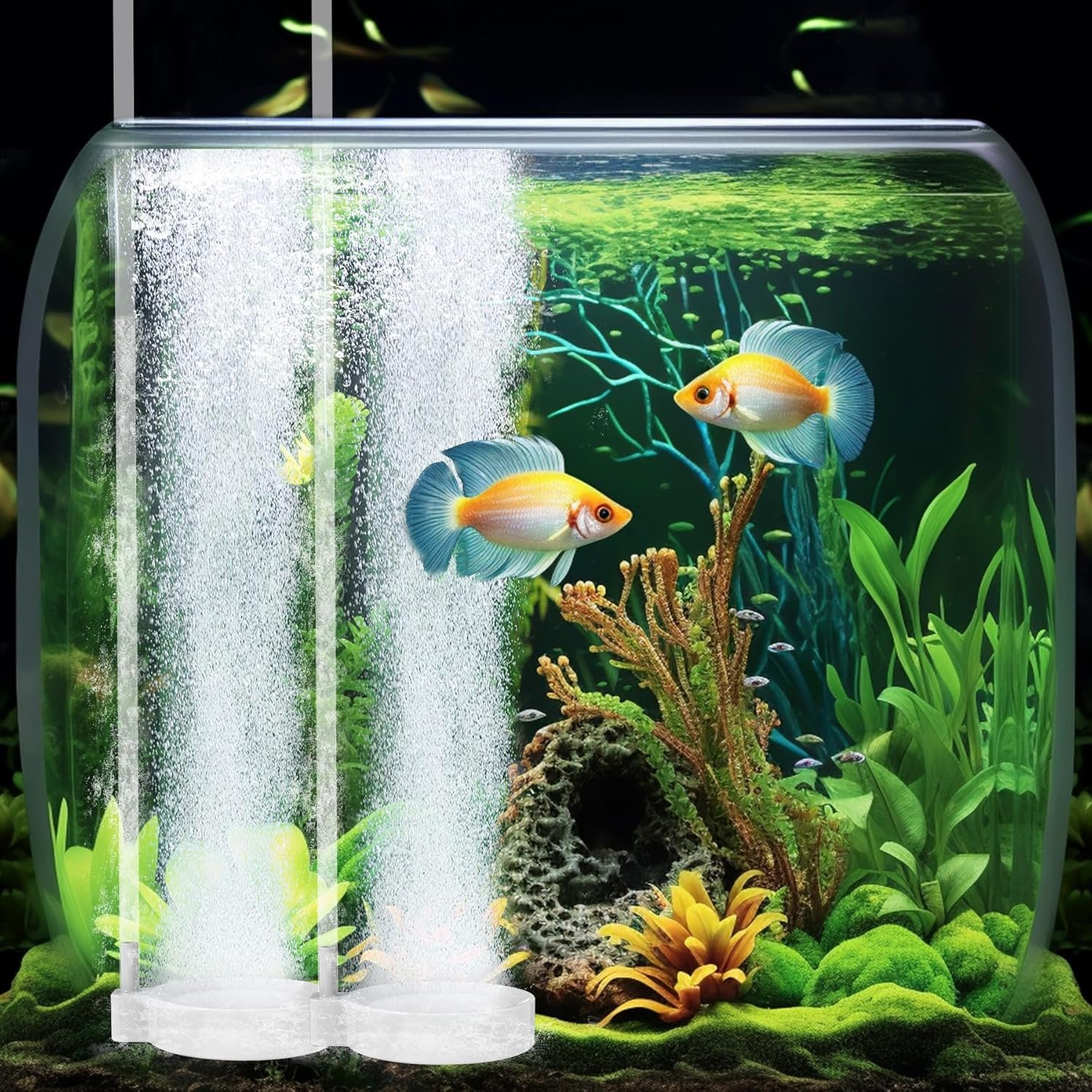 Ultra Silent Nano 50 mm Air Stone Oxygen Stone, air stone for Aquarium, Home, Fish Market