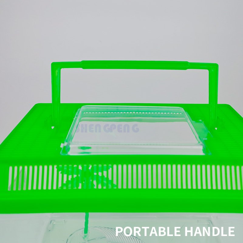 21x13.3x14cm Small Plastic Aquariums for Kids Portable Clear and Transparent Plastic Tank
