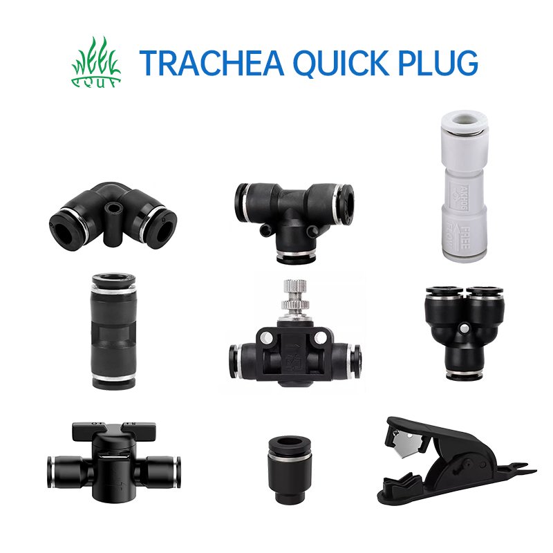Pneumatic Plastic 6mm Gas Pipe Quick Plug Connector Switch Check Valve Cutting Knife Carbon Dioxide Accessories For Aquarium
