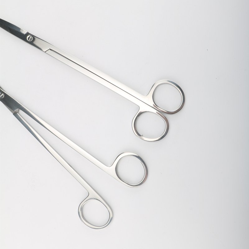 Mirror Polished 2pcs Straight Curved Scissors aquarium cleaning tools 2kit aquarium plant 2 scissors