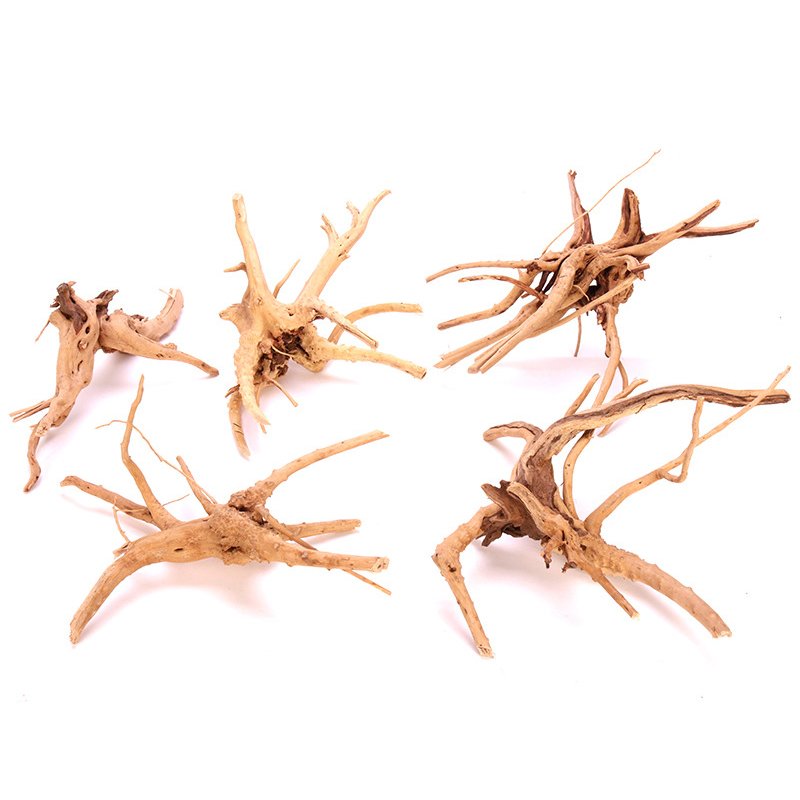 2024 New wn Factory Price 8-30CM Fish Tank Landscape Sunken Wood Natural Tree Trunk Aquarium Decoration Ornaments
