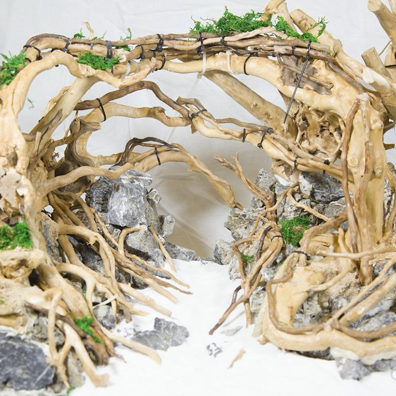 2024 New wn Factory Price 8-30CM Fish Tank Landscape Sunken Wood Natural Tree Trunk Aquarium Decoration Ornaments