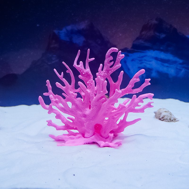 High-quality aquariums & accessories Ready to Ship small solid color resin coral for fish tank decoration