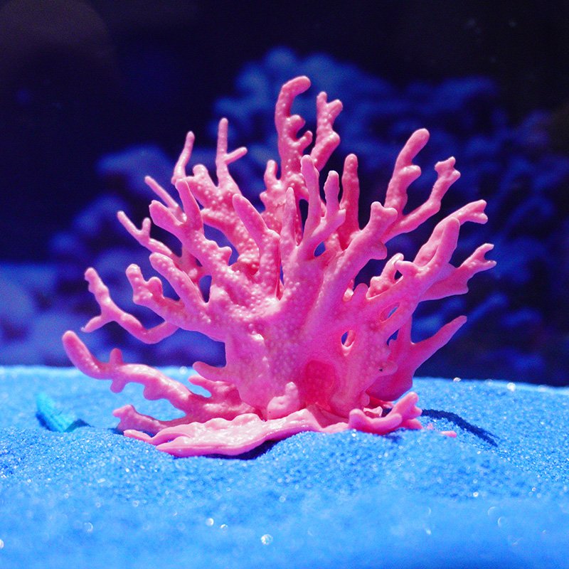 High-quality aquariums & accessories Ready to Ship small solid color resin coral for fish tank decoration