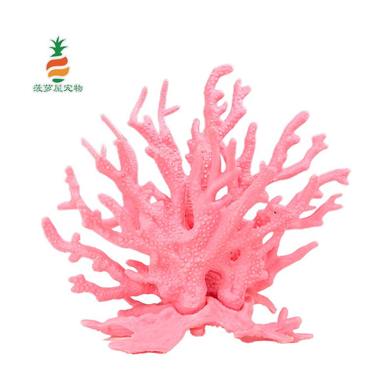 High-quality aquariums & accessories Ready to Ship small solid color resin coral for fish tank decoration