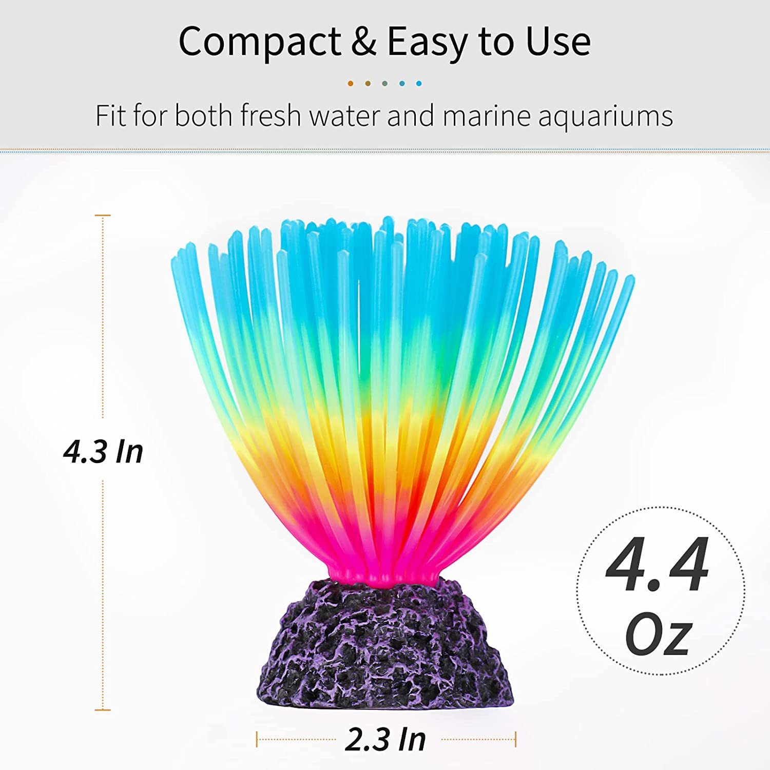 Glowing Fish Tank Decorations Plants Glow Aquarium Mushroom Coral Plant Ornaments Tanks Accessories