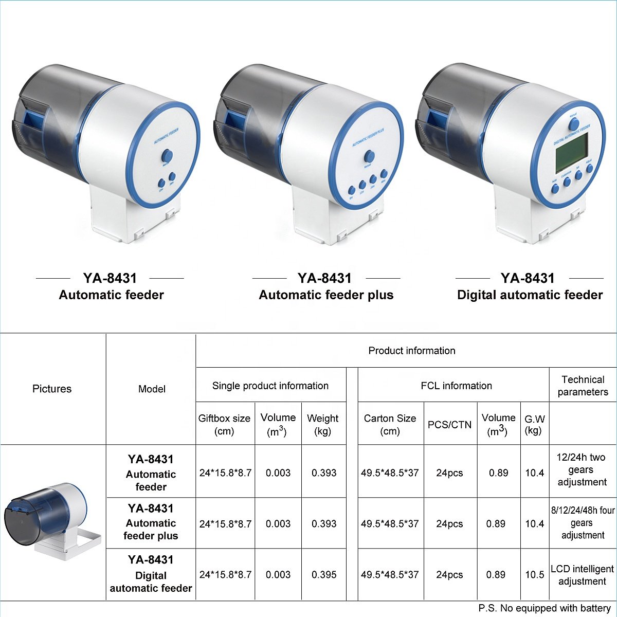 High Quality Factory Price Smart Timing Feeder Smart Aquarium Fish Feeder Adjustable Auto Fish Feeder Feeding Aquarium Tank