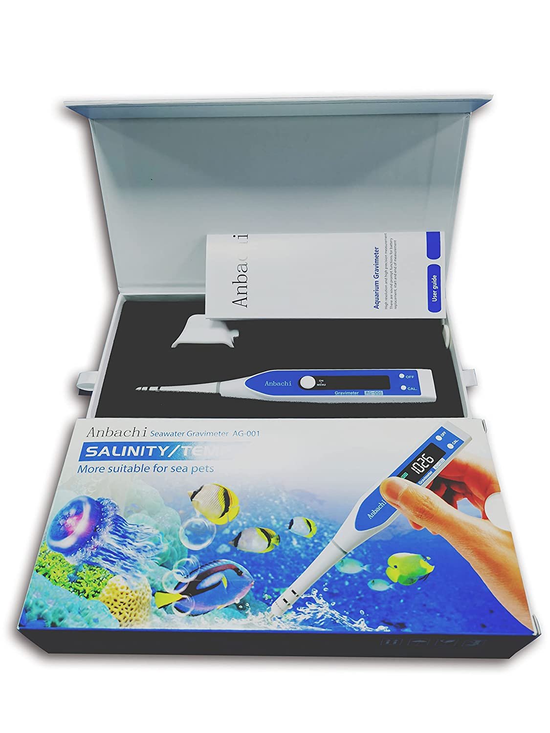 Saltwater Meter Salinity Meter Digital Water Tester Hydrometer Ideal for Hydroponics