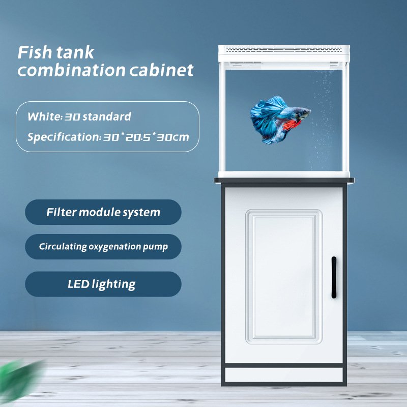 Factory Directly Price Tank Fish Aquarium Indoor Household Right Angle Grass Fish Tank Aquarium