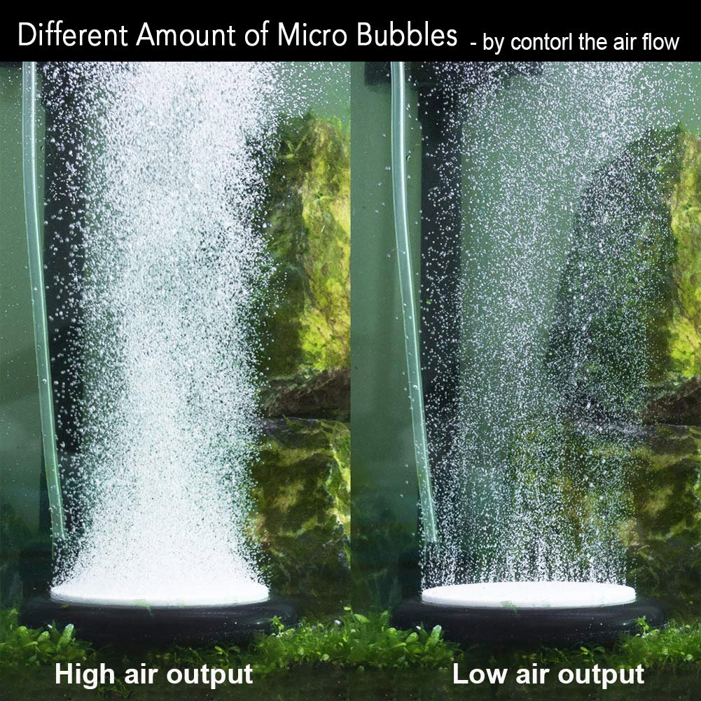 Hygger Small Round Air Stones for Aquariums Oxygen Diffuser Fish Tank Air Bubbler for Hydroponics Aquariums Oxygen Stone