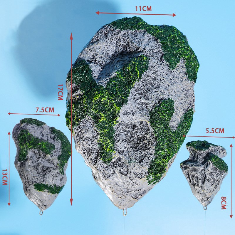 Simulation of moss suspension stone fish tank aquascape decoration