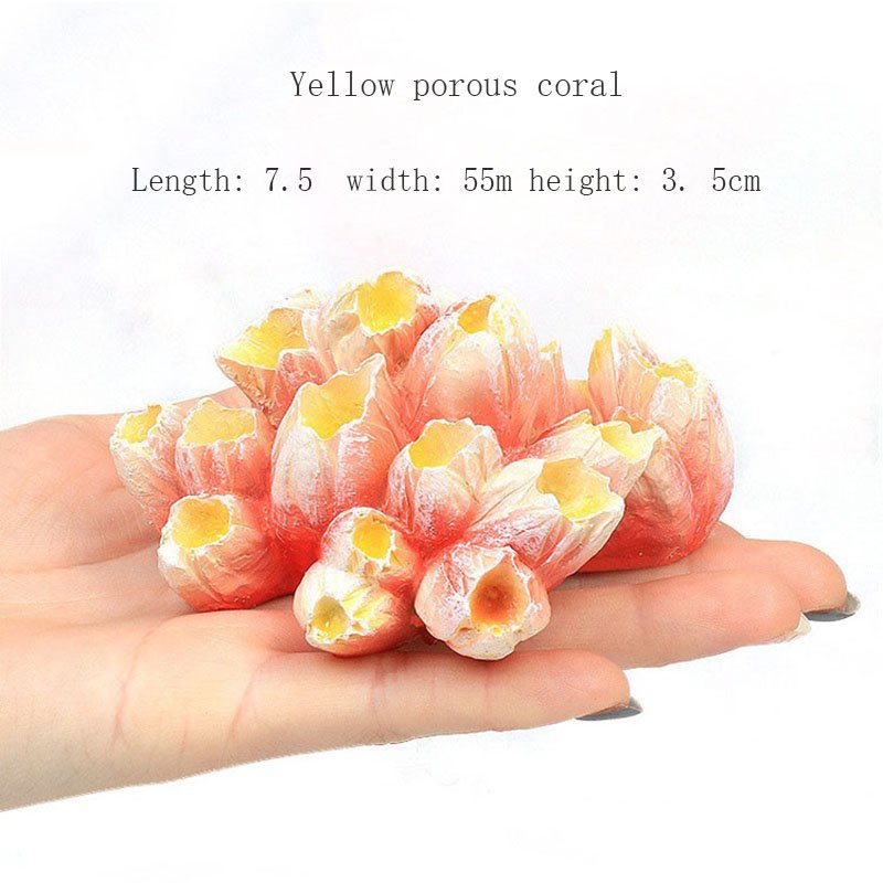 high quality Resin Artificial Function Ceramic Coral Reef Rock Marine Aquarium Decorations for Fish Tank