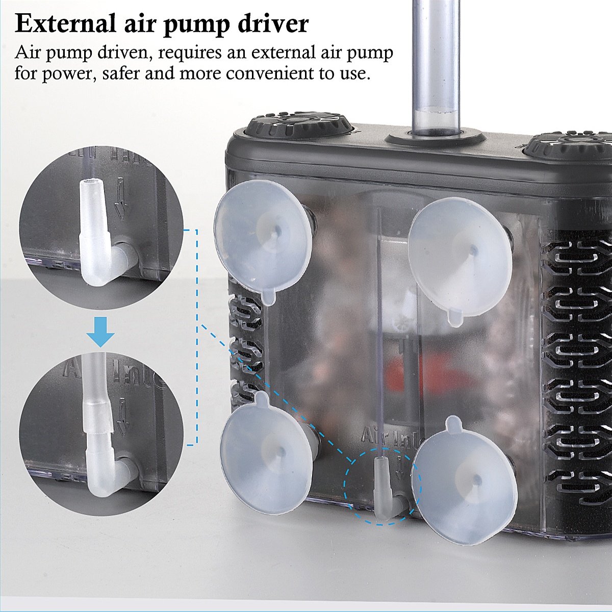 Hot Sales Aquarium Accessories Sponge Internal Fish Tank Filter Aquarium Sponge Filter Biochemical Sponge Filter