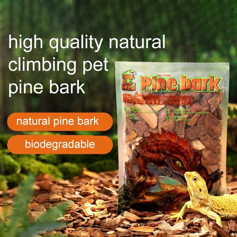 Cleen Pet Supplies Good Quality Climbing Turtle Reptile Organic Pine Bark Substrate For Reptile Terrarium Natural Pet Products