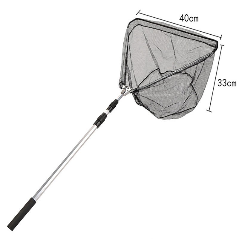Scalable 2.1m Aquarium Equipment Aluminum alloy Fishing Net Extendable Rod Fishing Dense Fighting Net Aquarium accessories
