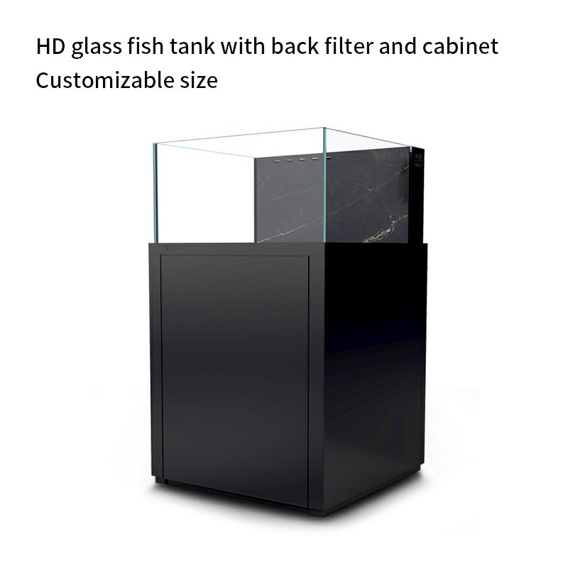 Custom Back Filter Planted aquarium & cabinet Ultra Clear Glass Aquarium Fish Tank