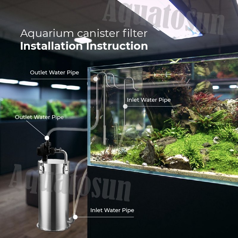 OEM Accepted Aquariums Accessories Aquarium Canister Filter for Freshwater Tank