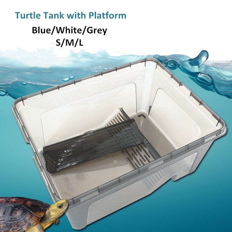 Aquarium Products Turtle Tank Amphibious Pet Tank Turtle Climbing Tank