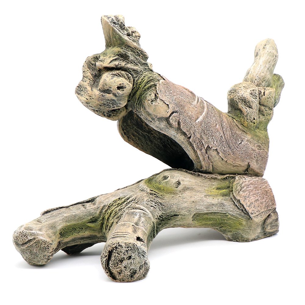 Aquarium Landscape Tree Stump Trunk Hollow Betta Cichlid Cave Rocks for Fish Hiding Tank Decoration Decorations
