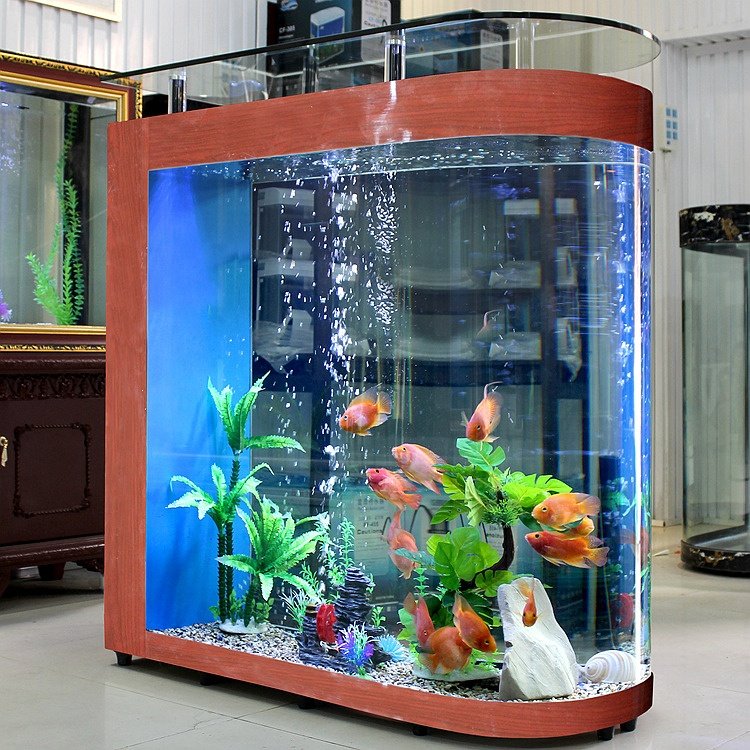 Transparent large acrylic aquariums table fish tank for sale Bullet style aquarium fish tank