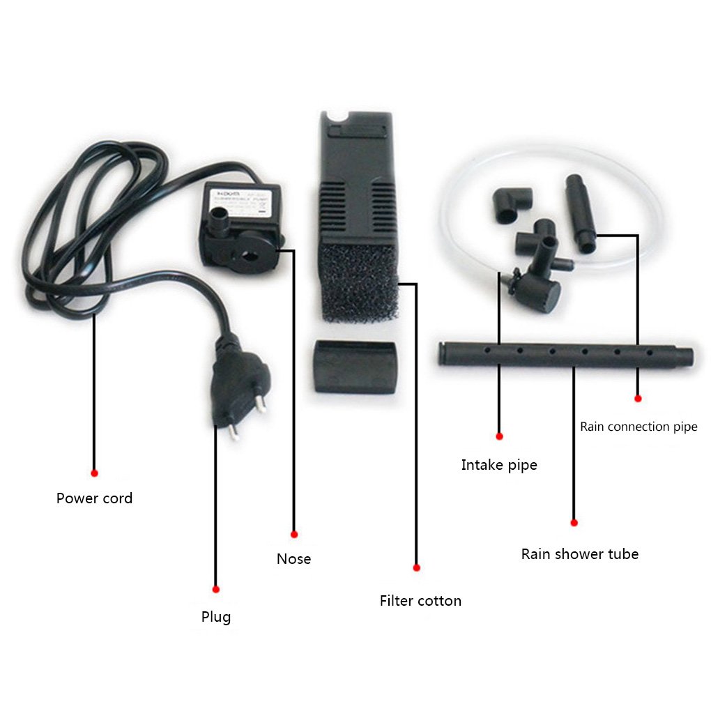 Built in fish tank filter small aquarium oxygenation pump top filter aquarium