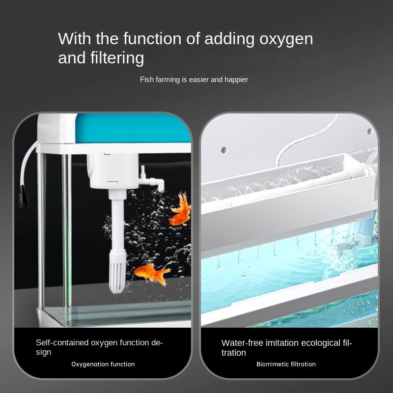 Factory direct Home goldfish tank upgrade aromatherapy mosquito repellent new smart living room small glass aquarium