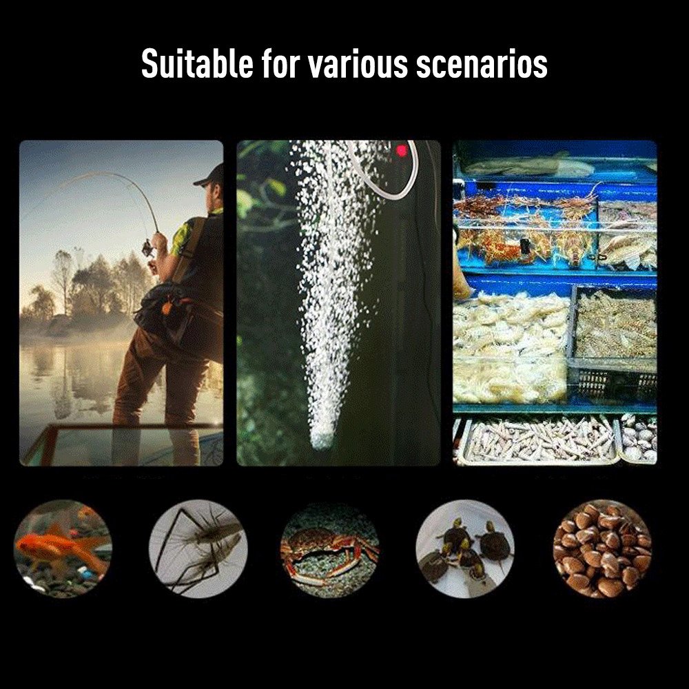 USB Oxygen Air Pump Mute Aquarium Fish Tank Energy Saving Supplies Aerator Small Aquarium Fish Tank OxygenatorOxygenator
