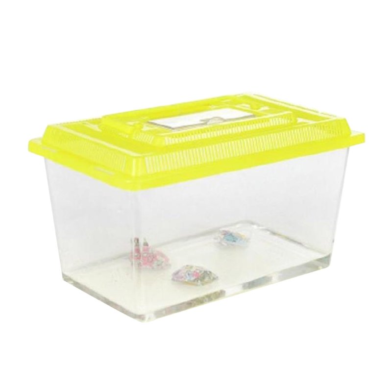 Portable aquarium handheld transparent plastic aquarium travel small aquarium design suitable for pet fish turtles