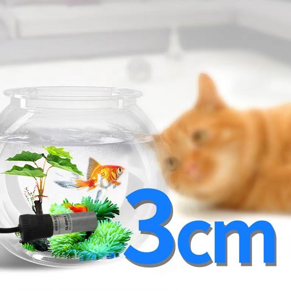 Aquarium Heater Adjustable Submersible Fish Tank Heater Digital Display External Temperature Controller 18-34C USB Mini