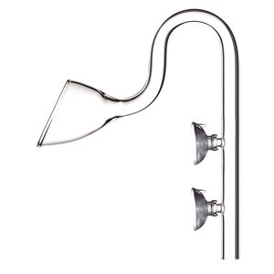 fashion Aquariums equipment Glass Lily Pipe Outflow with suckers for fish tank water Plant Tubing