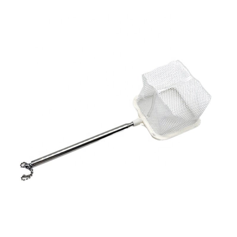 2024 Scalable Stainless Steel 49cm Handle, Three purpose Removable Fish net Isolation Fish and Shrimp aquarium accessories