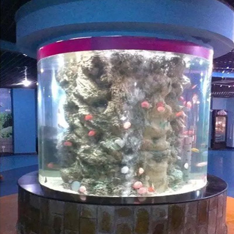 New Design Products Cylindrical Cast Acrylic Aquarium For Home Decor