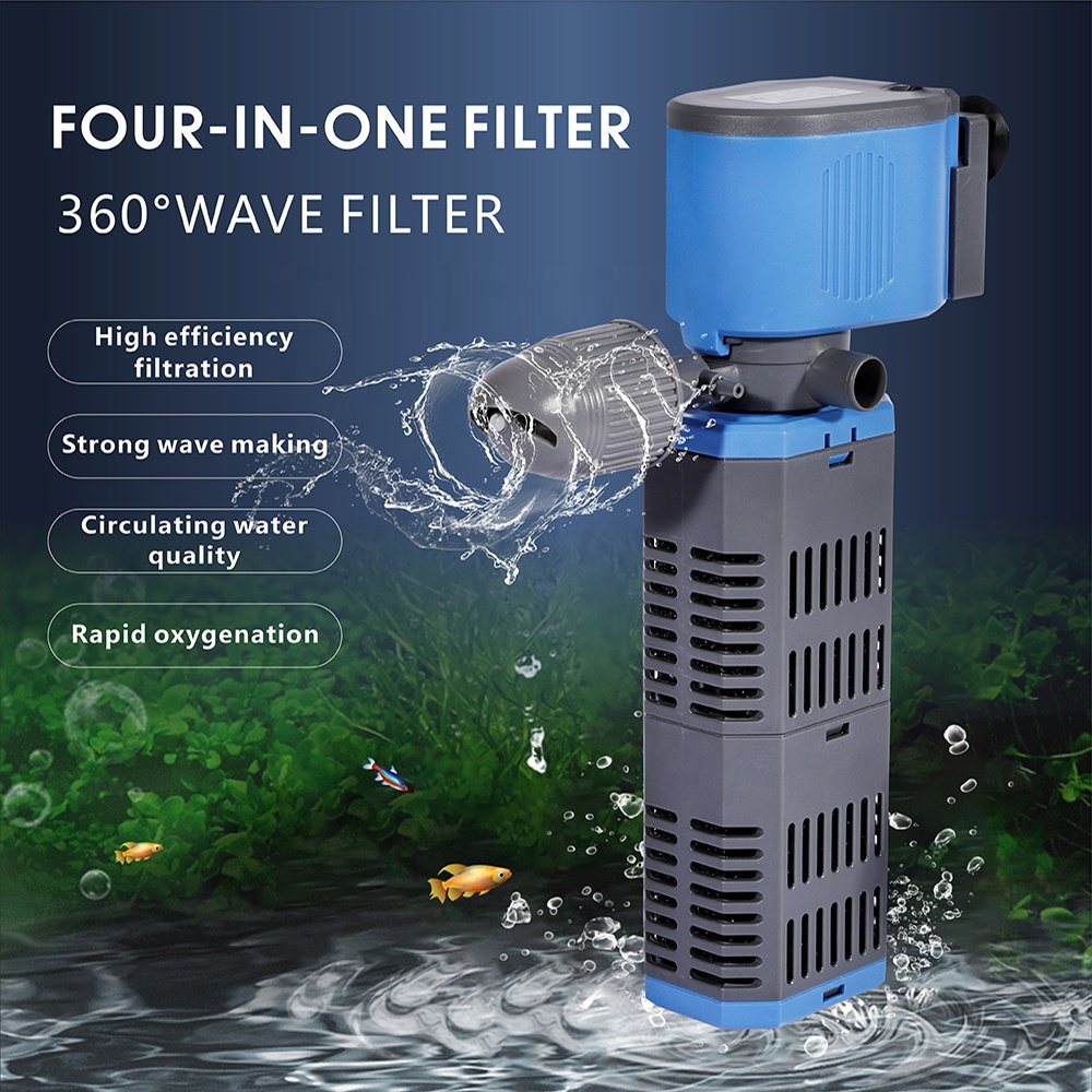 Aquarium Filter Multi-functional Fish Tank Filter 4 In 1 Internal Filter