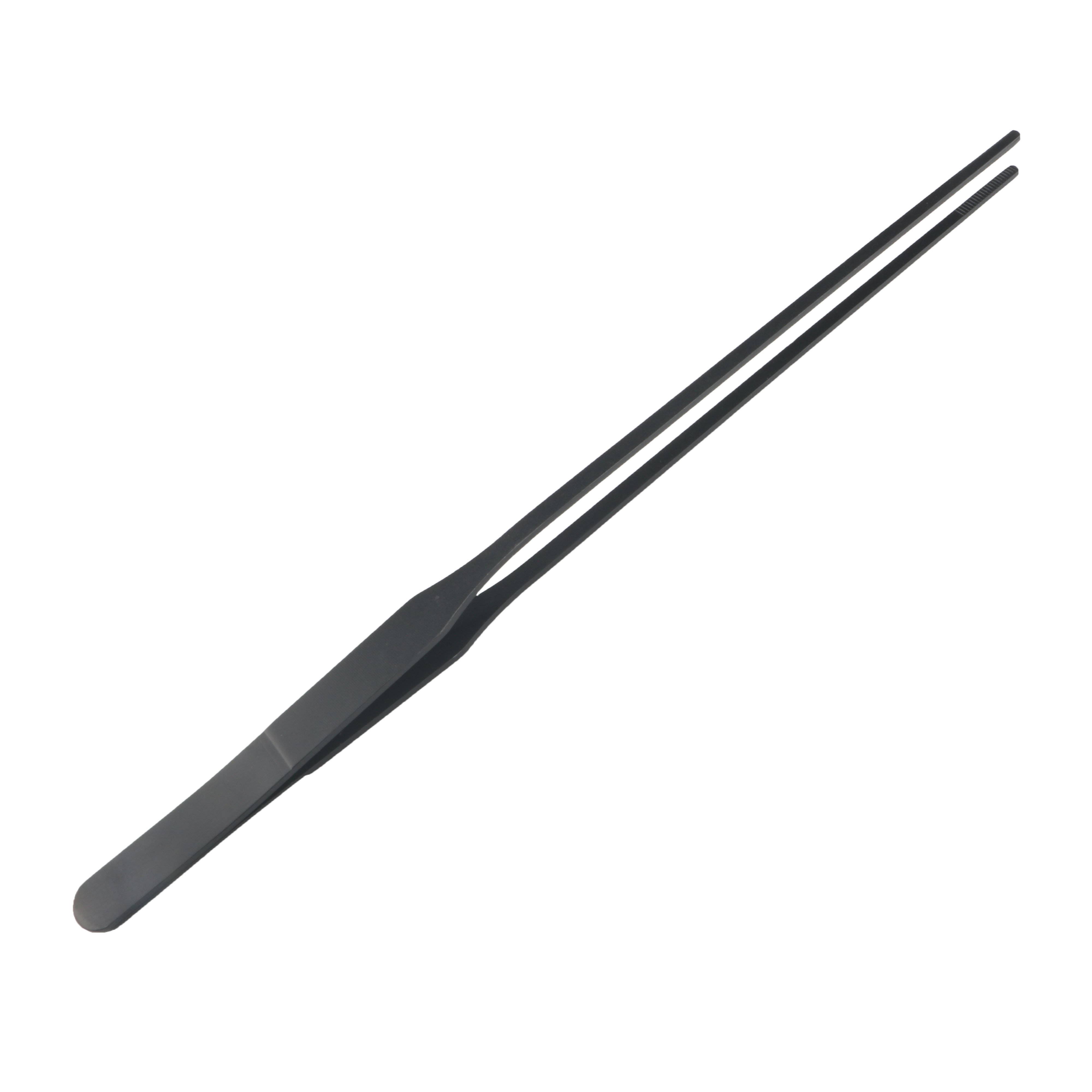 27cm Black Mirror Polished Straight Tweezers Aquarium Cleaning Tools Kit Aquascaping Tweezers