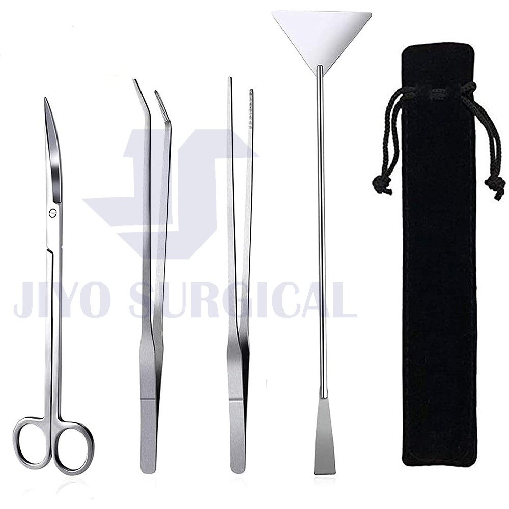 High Demand Hot Sales CE Approved Stainless Steel Premium Black Aquarium scaping Tools Planted shrimp Fish set