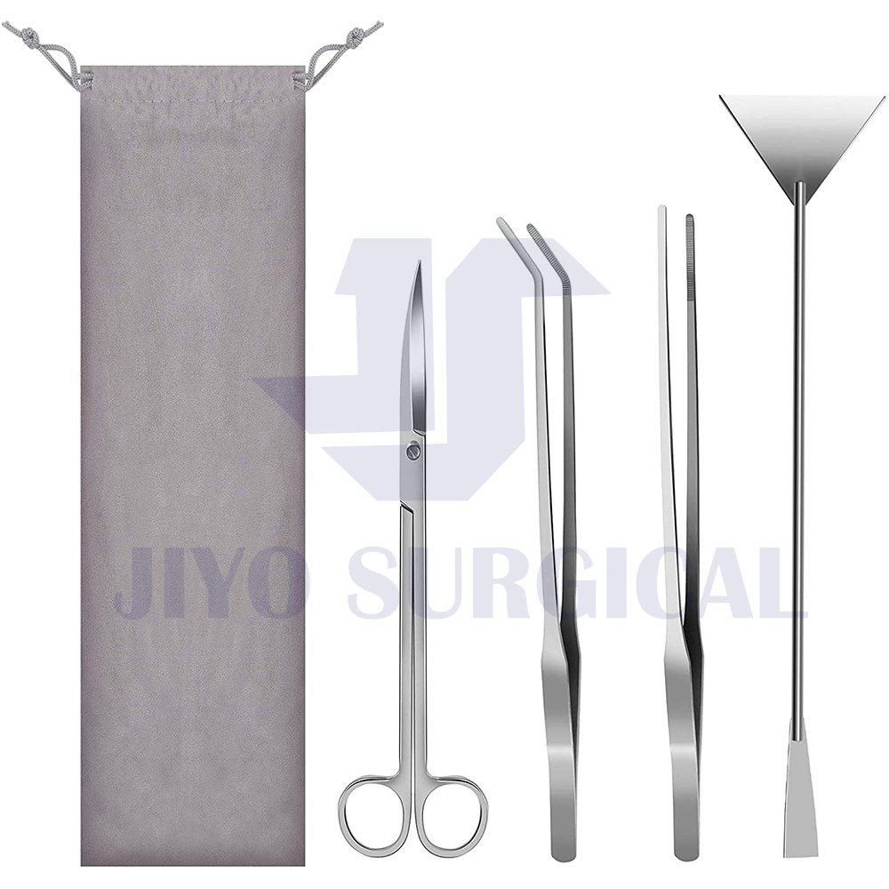 High Demand Hot Sales CE Approved Stainless Steel Premium Black Aquarium scaping Tools Planted shrimp Fish set