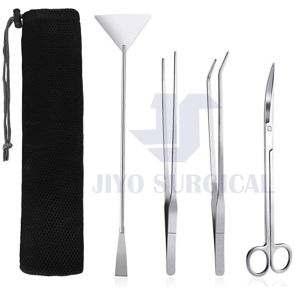 High Demand Hot Sales CE Approved Stainless Steel Premium Black Aquarium scaping Tools Planted shrimp Fish set