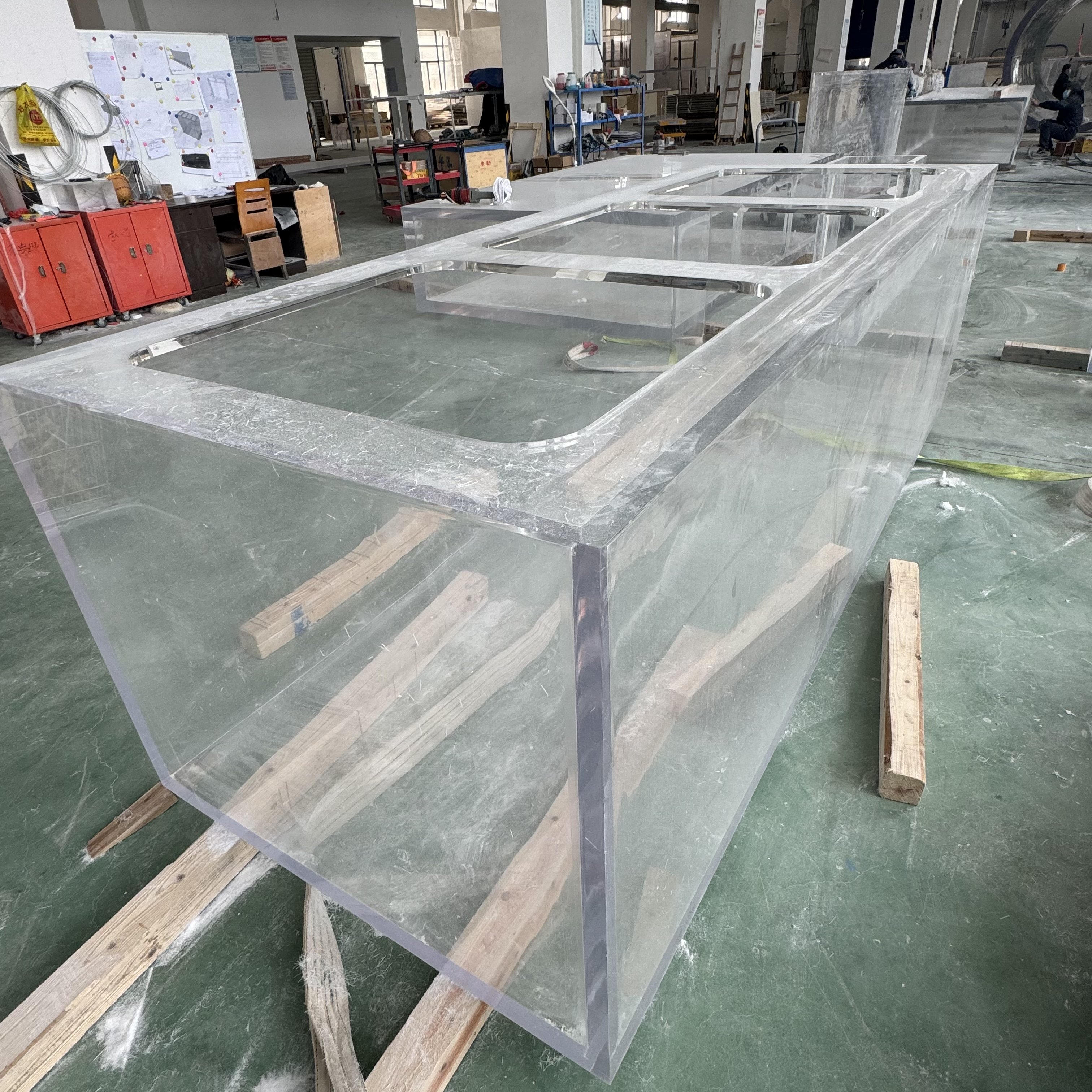 High quality cheap price custom very large betta fish tank acrylic divider aquarium