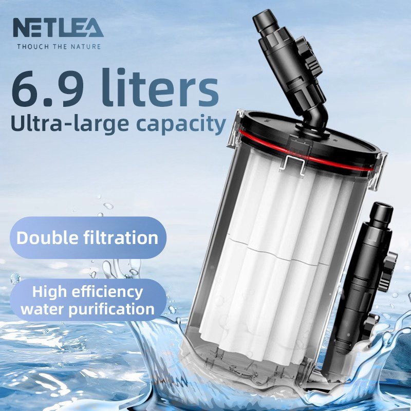 No. 2 Ultra-Quiet External Aquarium Filter for Freshwater & Sea Water for Fish Tanks & Aquariums