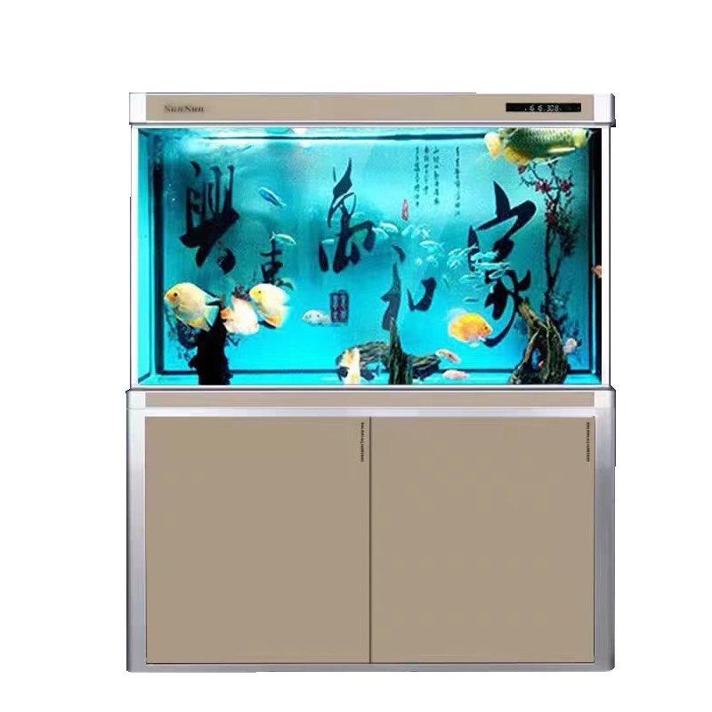 Large, Medium and Small Goldfish Tank Aquariums Fish Customizable Aquariums & Accessories Household Water-free Ecological Glass