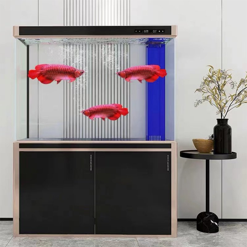 Large, Medium and Small Goldfish Tank Aquariums Fish Customizable Aquariums & Accessories Household Water-free Ecological Glass