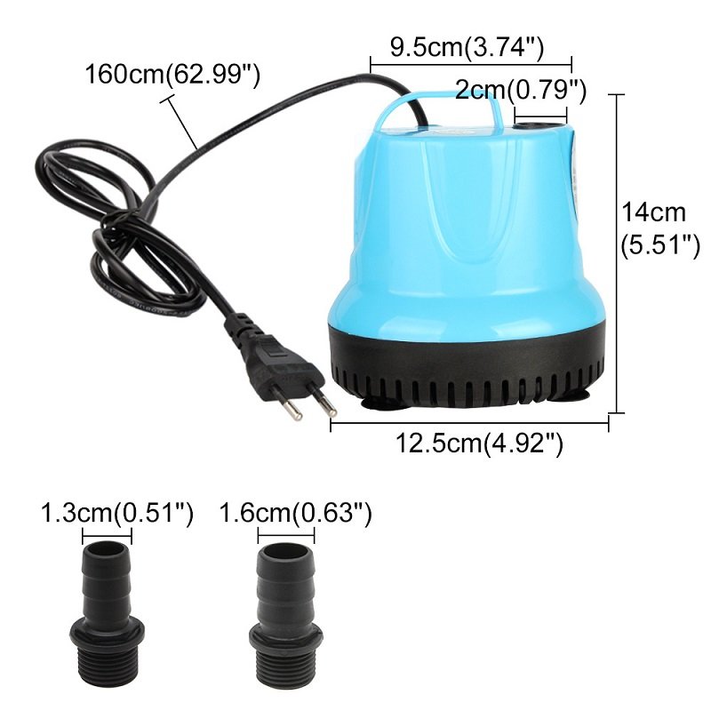Zaohetian 6W 12W 25W 40W 60W 100W Aquarium brushless submersible pump fish tank silent aquarium bottom suction pump