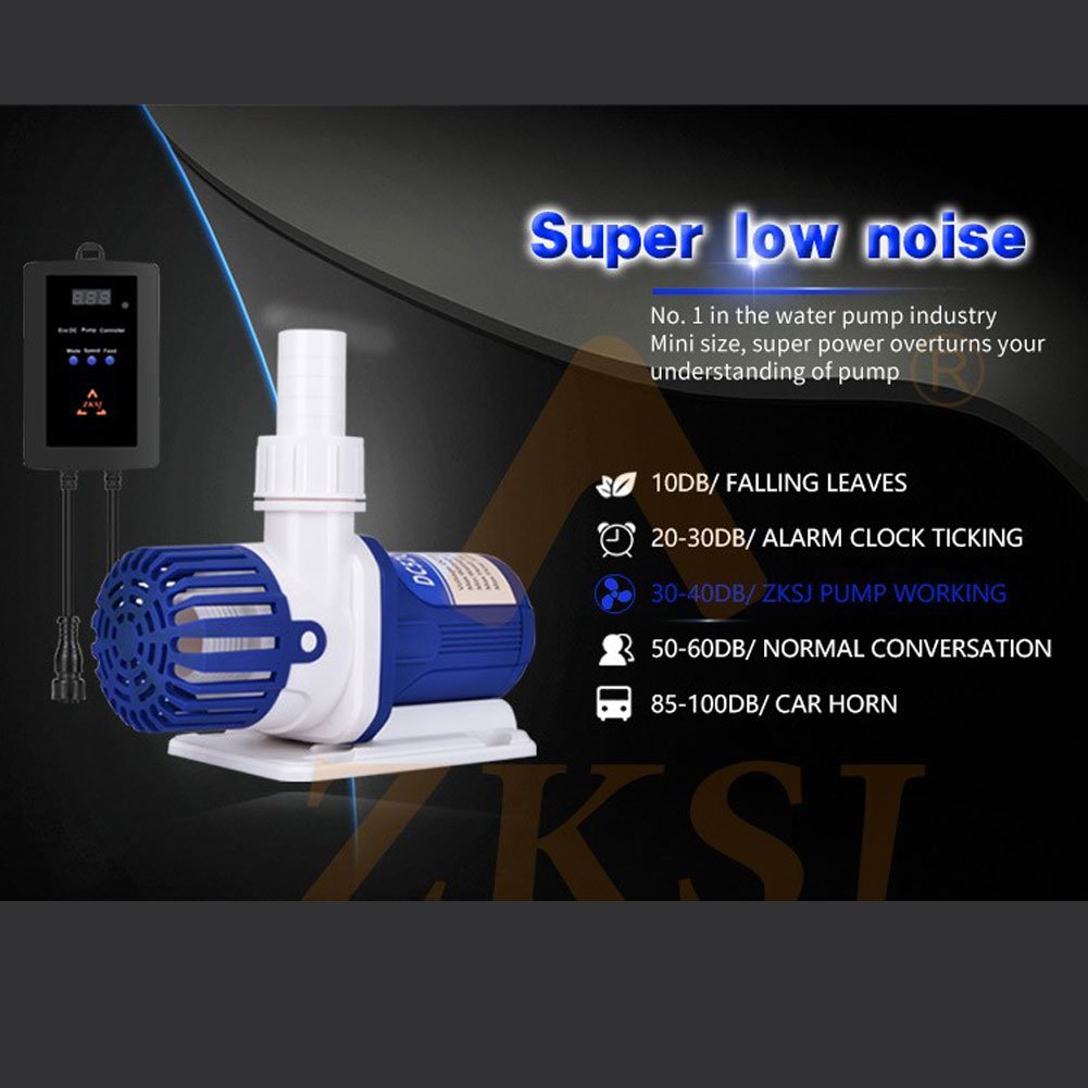 ZKSJ DC52Q-5000L Aquarium Wave Pump DC Frequency Conversion Water Portable Pump Ultra-Silent Fish Tank Filter