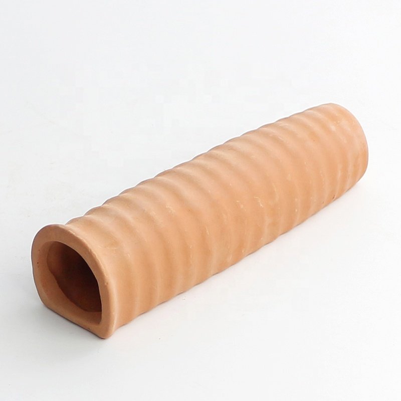 Hot Sale Long-Shaped Terracotta Decors Small Fish Hiding Shrimp Breeding Cave Aquarium Accessories Origin Material Water Usage