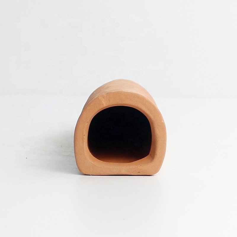 Hot Sale Long-Shaped Terracotta Decors Small Fish Hiding Shrimp Breeding Cave Aquarium Accessories Origin Material Water Usage