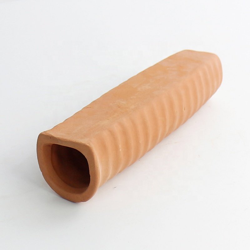 Hot Sale Long-Shaped Terracotta Decors Small Fish Hiding Shrimp Breeding Cave Aquarium Accessories Origin Material Water Usage