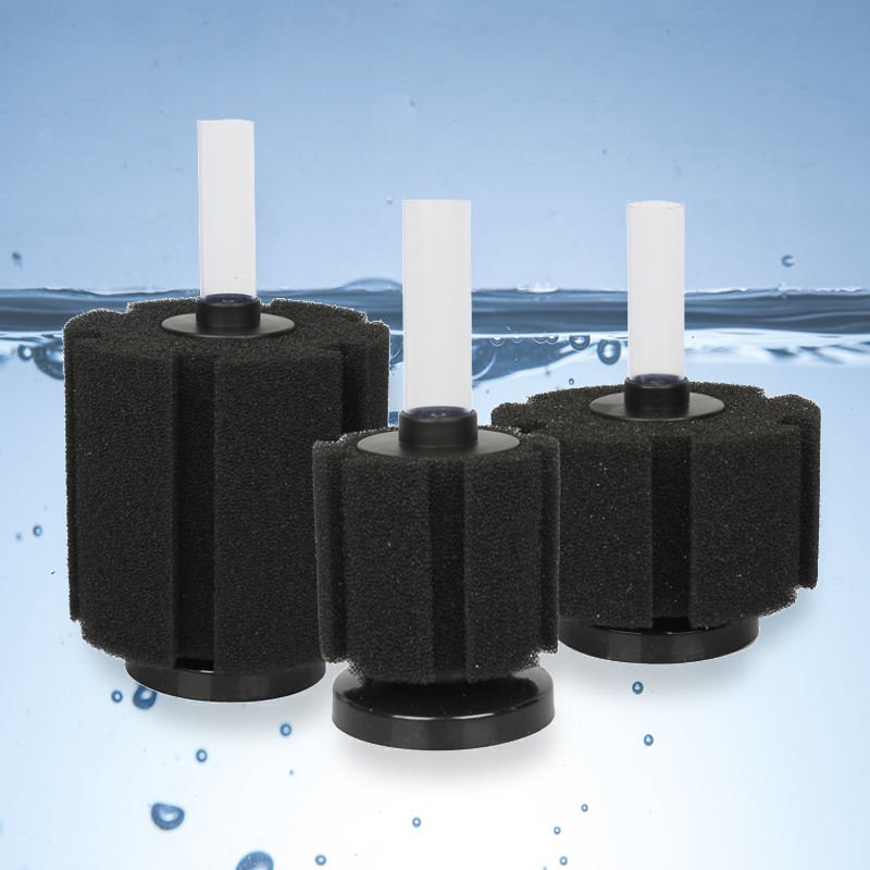 Fish Tank Aquarium Efficient Sponge Filter Aquarium Mini Cylinder Soft Biochemical Sponge Filter Bio