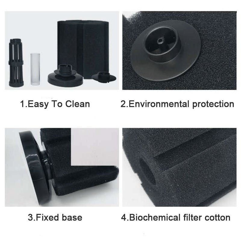 Fish Tank Aquarium Efficient Sponge Filter Aquarium Mini Cylinder Soft Biochemical Sponge Filter Bio